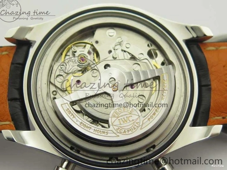 MIROTIME 0320 Portuguese Chrono SS ZF 1:1 Best Edition Gray Dial SS On Black Leather Strap A ZipUp 7215